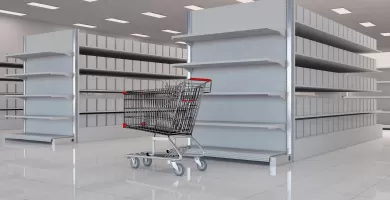 Organização de prateleiras para Loja de Materiais de Construção e Home Centers