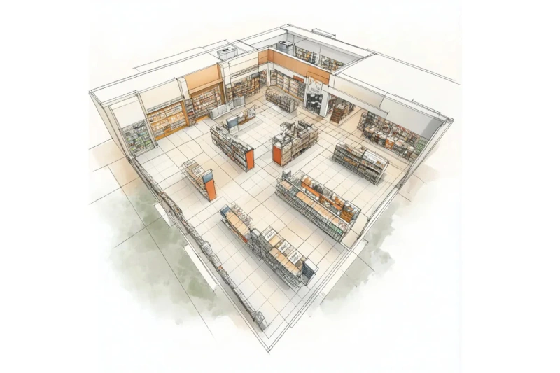 Layout ideal para loja de materiais de construção: como organizar e vender mais